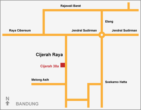 Peta lokasi Sandang Priangan - Sandang Priangan's map